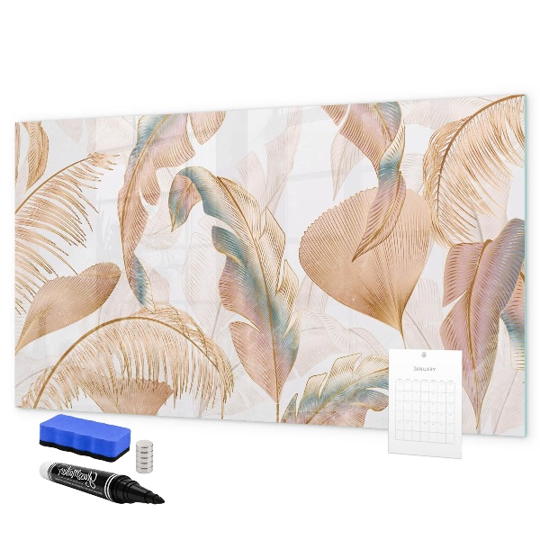 Magnetic dry erase board Stylish board for photos and notes