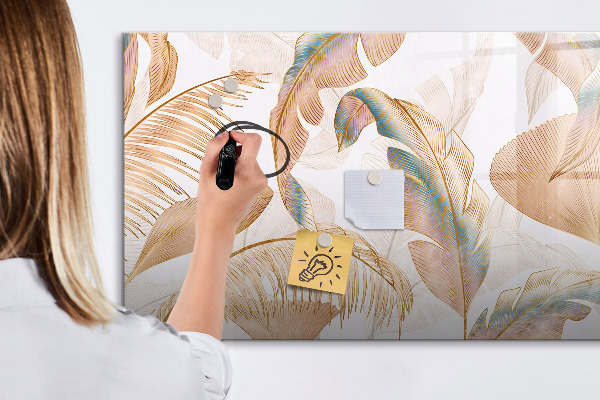 Magnetic dry erase board Stylish board for photos and notes