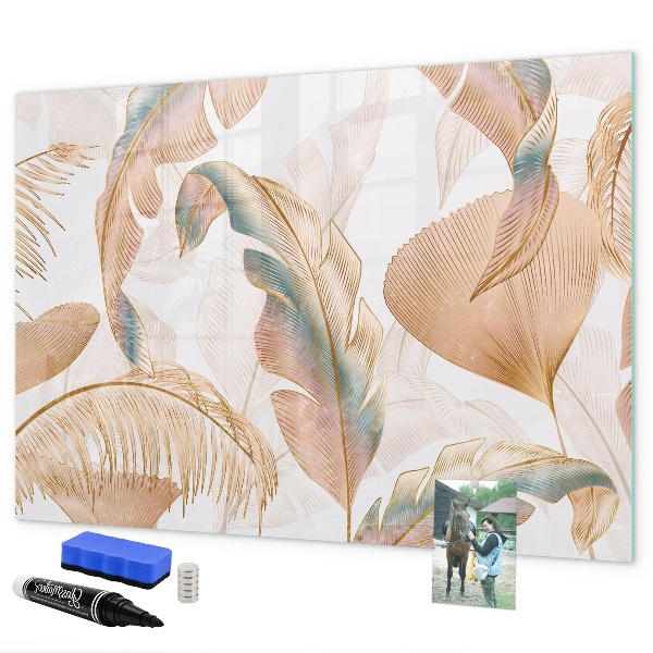 Magnetic dry erase board Stylish board for photos and notes