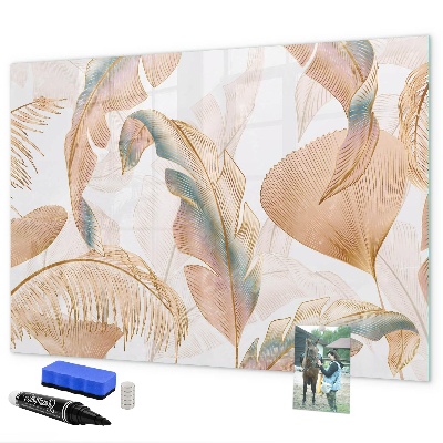 Magnetic dry erase board Stylish board for photos and notes