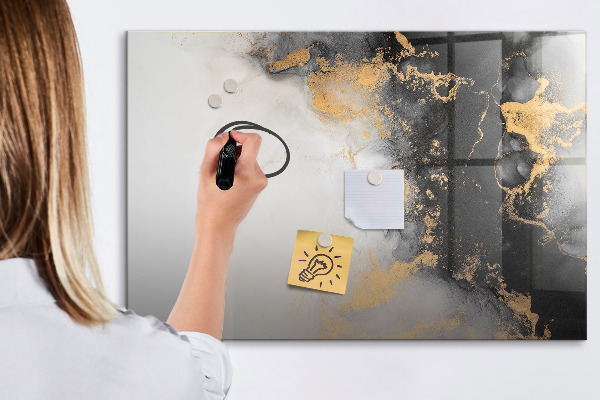 Dry erase board magnetic A stylish board for notes and photos