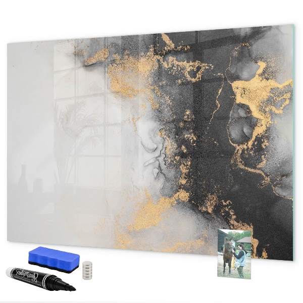 Dry erase board magnetic A stylish board for notes and photos