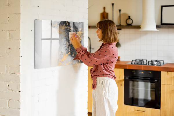 Dry erase board magnetic A stylish board for notes and photos
