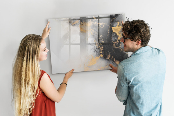 Dry erase board magnetic A stylish board for notes and photos