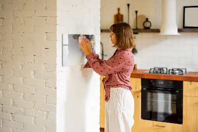 Dry erase board magnetic A stylish board for notes and photos