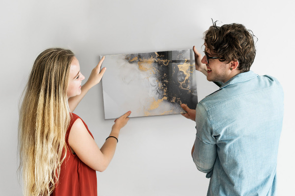Dry erase board magnetic A stylish board for notes and photos