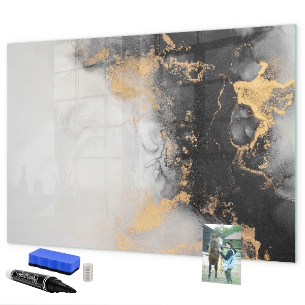 Dry erase board magnetic A stylish board for notes and photos