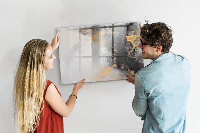 Dry erase board magnetic A stylish board for notes and photos