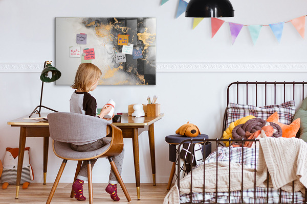 Dry erase board magnetic A stylish board for notes and photos
