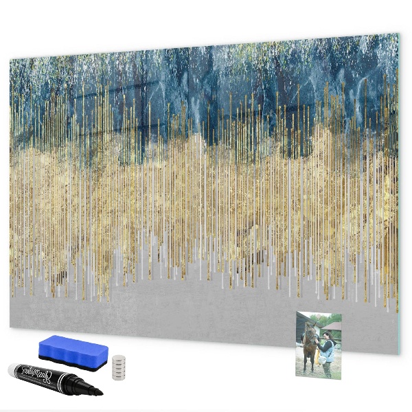 Dry erase board magnetic Colorful panel for presenting photos