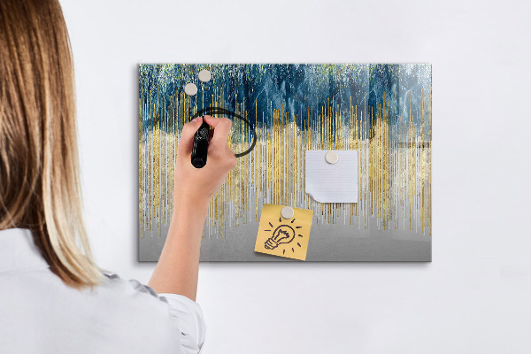 Dry erase board magnetic Colorful panel for presenting photos