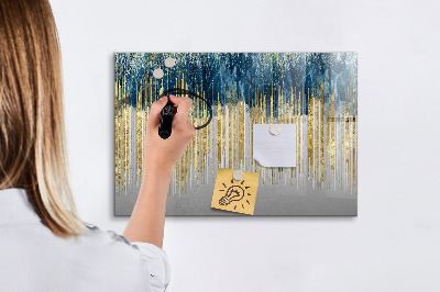 Dry erase board magnetic Colorful panel for presenting photos