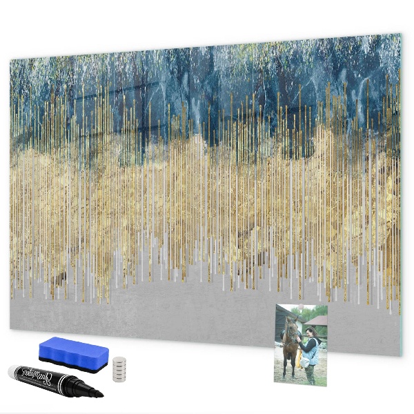 Dry erase board magnetic Colorful panel for presenting photos