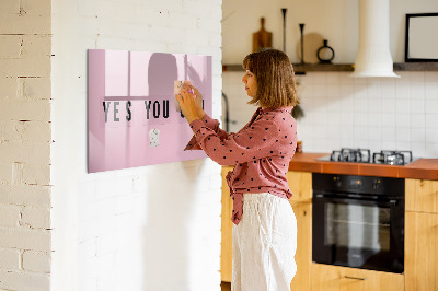 Magnetic dry erase board An inspiring space for self-expression