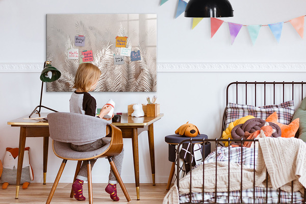 Dry erase board magnetic Stylish board for photos and notes