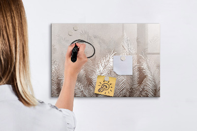 Dry erase board magnetic Stylish board for photos and notes