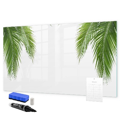 Magnetic dry erase board Photo board with a palm motif