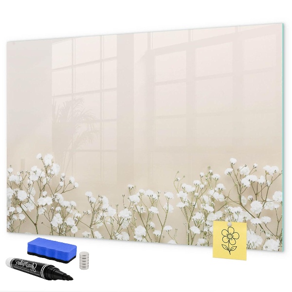 Dry erase board magnetic A stylish board for notes and photos