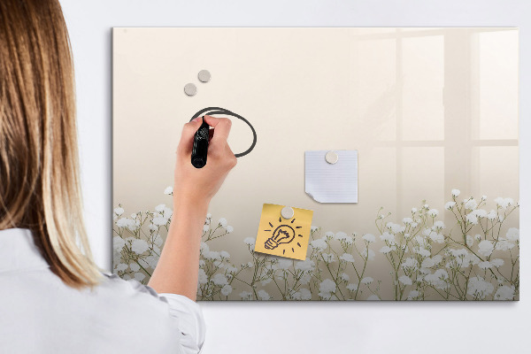Dry erase board magnetic A stylish board for notes and photos