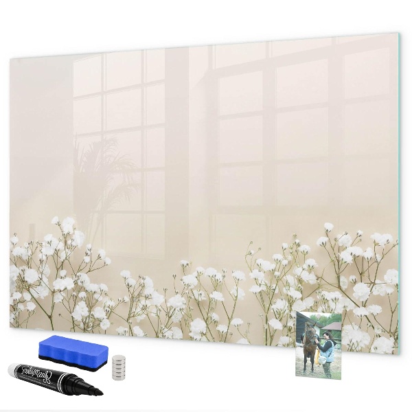 Dry erase board magnetic A stylish board for notes and photos