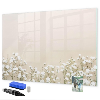 Dry erase board magnetic A stylish board for notes and photos