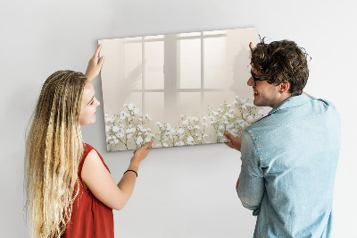 Dry erase board magnetic A stylish board for notes and photos