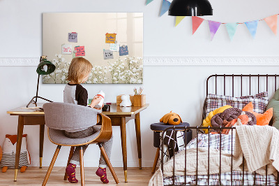 Dry erase board magnetic A stylish board for notes and photos