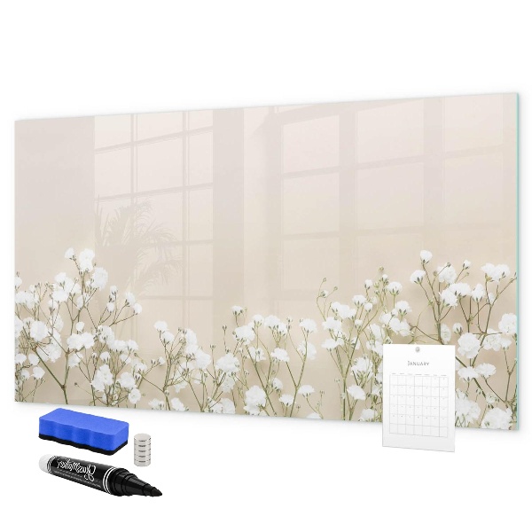 Dry erase board magnetic A stylish board for notes and photos