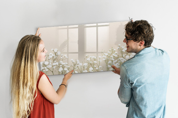 Dry erase board magnetic A stylish board for notes and photos