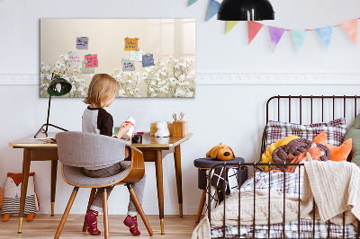 Dry erase board magnetic A stylish board for notes and photos