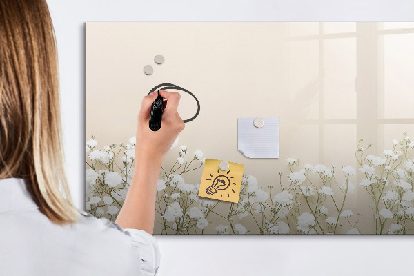 Dry erase board magnetic A stylish board for notes and photos