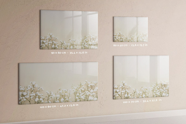 Dry erase board magnetic A stylish board for notes and photos