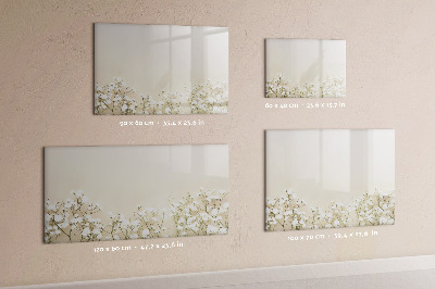 Dry erase board magnetic A stylish board for notes and photos