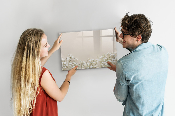 Dry erase board magnetic A stylish board for notes and photos