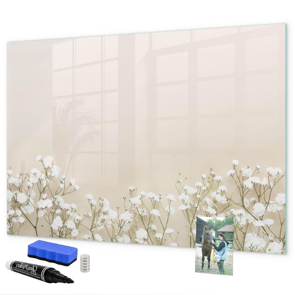 Dry erase board magnetic A stylish board for notes and photos