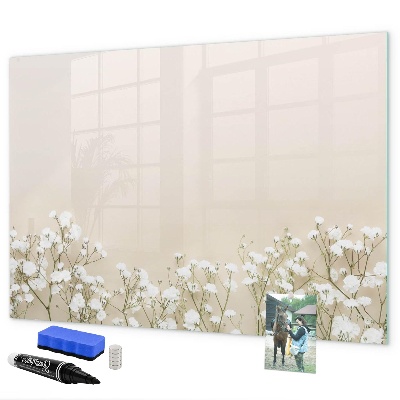 Dry erase board magnetic A stylish board for notes and photos