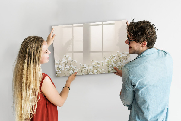Dry erase board magnetic A stylish board for notes and photos