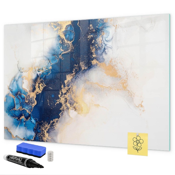 Magnetic dry erase board Modern board for photos and notes