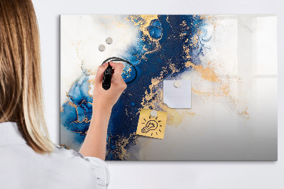 Magnetic dry erase board Modern board for photos and notes