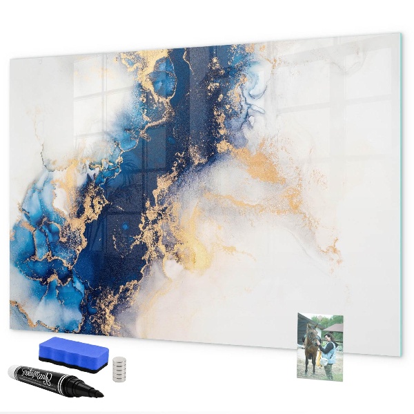 Magnetic dry erase board Modern board for photos and notes