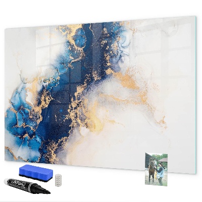 Magnetic dry erase board Modern board for photos and notes