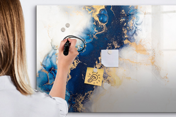 Magnetic dry erase board Modern board for photos and notes