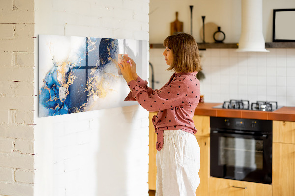 Magnetic dry erase board Modern board for photos and notes