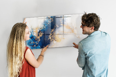 Magnetic dry erase board Modern board for photos and notes