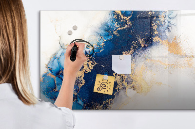 Magnetic dry erase board Modern board for photos and notes