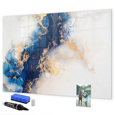 Magnetic dry erase board Modern board for photos and notes