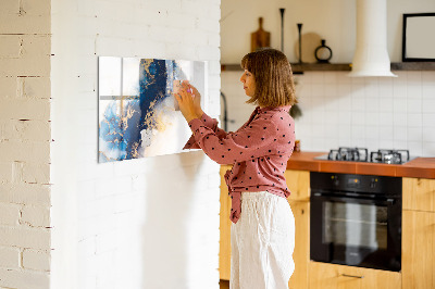 Magnetic dry erase board Modern board for photos and notes