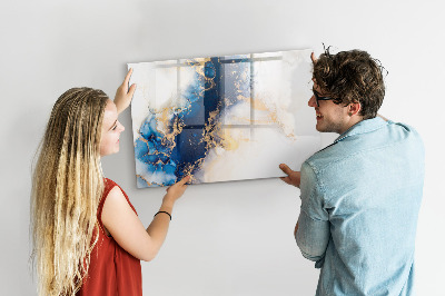 Magnetic dry erase board Modern board for photos and notes