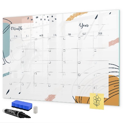 Dry erase board magnetic Photo planner with marker and eraser