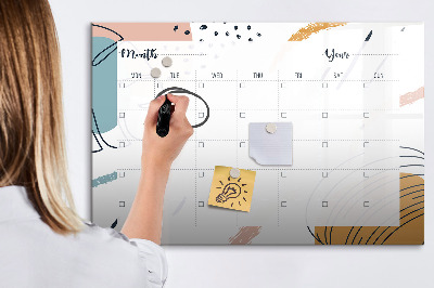 Dry erase board magnetic Photo planner with marker and eraser